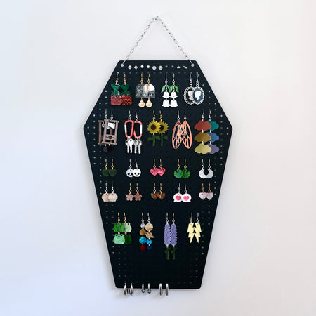 Clothing Rack Earring Hanger 2.0 - Black Shimmer – Affordable Earrings :)