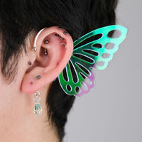 Iridescent Butterfly Ear Cuff (Pair)