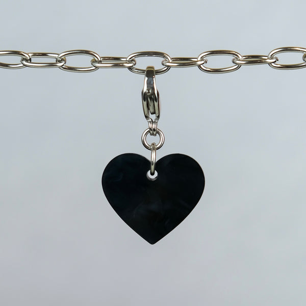 Vintage Black Jade Witches Heart Pendant Necklace – Boylerpf