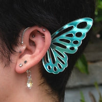 Iridescent Butterfly Ear Cuff (Pair)