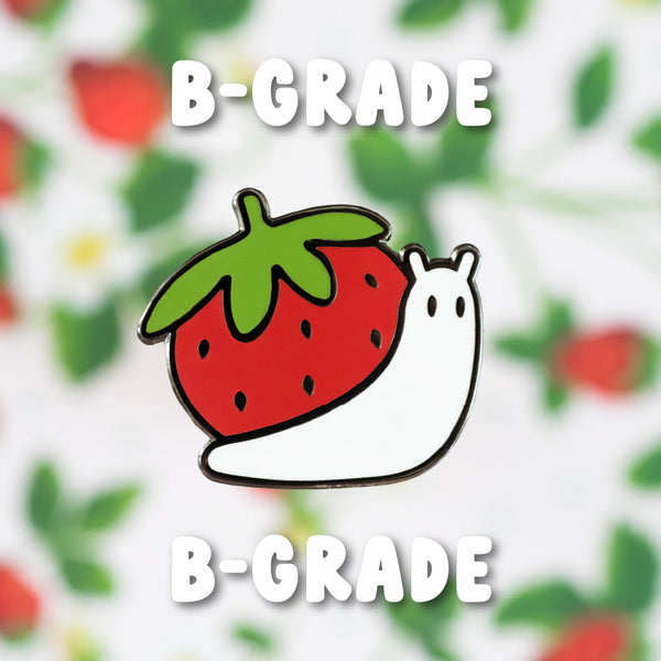(B-Grade) Strawberry Snail Enamel Pin