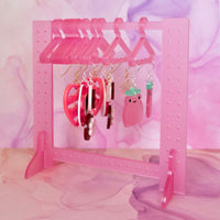 Clothing Rack Earring Hanger 2.0 - Jelly Pink
