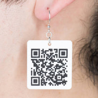 Customizable QR Code Earrings