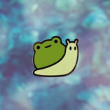 Frog Snail Enamel Pin