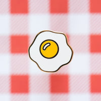 Fried Egg Enamel Pin