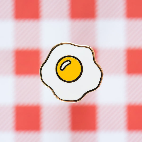 Fried Egg Enamel Pin