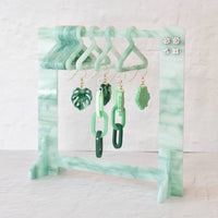 Clothing Rack Earring Hanger 2.0 - Marble Jade