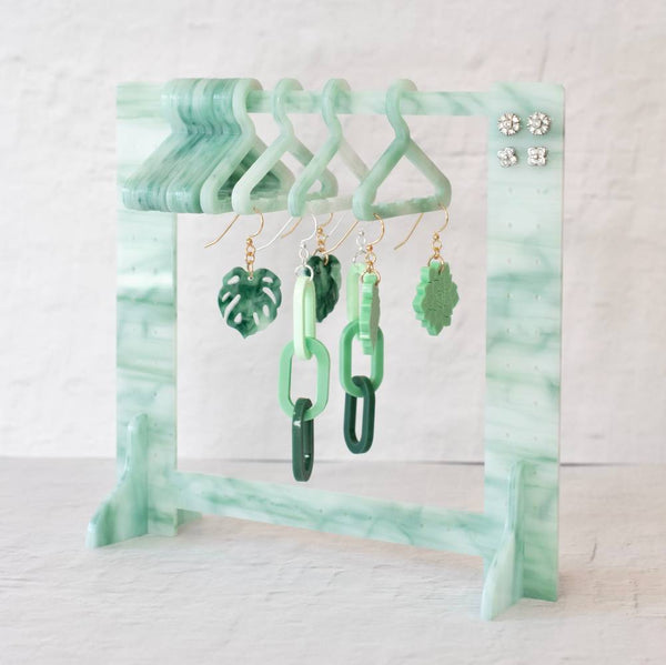 Clothing Rack Earring Hanger 2.0 - Marble Jade – Affordable Earrings :)